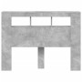 Cabecero LED madera ingeniería gris hormigón 140x18,5x103,5 cm de , Cabeceros y pies de cama - Ref: Foro24-837347, Precio: 83...