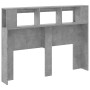 Cabecero LED madera ingeniería gris hormigón 140x18,5x103,5 cm de , Cabeceros y pies de cama - Ref: Foro24-837347, Precio: 83...