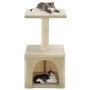 Rascador para gatos con poste de sisal 55 cm beige de vidaXL, Mobiliario para gatos - Ref: Foro24-170539, Precio: 30,59 €, De...