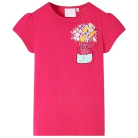 Camiseta infantil rosa chillón 140 de , Camisetas para niños - Ref: Foro24-11028, Precio: 8,32 €, Descuento: %