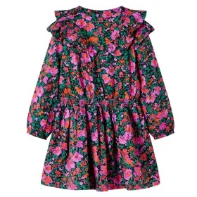 Vestido infantil de manga larga rosa chillón 116 de , Vestidos de niños - Ref: Foro24-14476, Precio: 11,04 €, Descuento: %