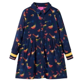 Vestido infantil de manga larga azul marino 104 de , Vestidos de niños - Ref: Foro24-13940, Precio: 15,71 €, Descuento: %