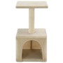 Rascador para gatos con poste de sisal 55 cm beige de vidaXL, Mobiliario para gatos - Ref: Foro24-170539, Precio: 31,22 €, De...