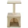 Rascador para gatos con poste de sisal 55 cm beige de vidaXL, Mobiliario para gatos - Ref: Foro24-170539, Precio: 30,59 €, De...
