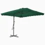 Sombrilla de jardín con palo de acero 250x250 cm verde de vidaXL, Sombrillas - Ref: Foro24-44881, Precio: 125,38 €, Descuento: %