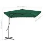Sombrilla de jardín con palo de acero 250x250 cm verde de vidaXL, Sombrillas - Ref: Foro24-44881, Precio: 125,38 €, Descuento: %