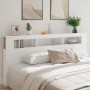 Cabecero con LED madera de ingeniería blanco 220x18,5x103,5 cm de , Cabeceros y pies de cama - Ref: Foro24-837372, Precio: 91...