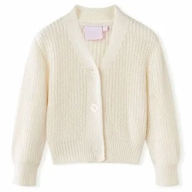 Cárdigan de punto infantil blanco nieve 104 de , Ropa de abrigo para niños - Ref: Foro24-14586, Precio: 13,42 €, Descuento: %
