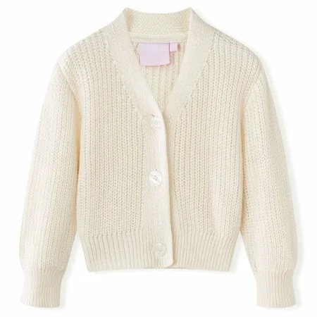 Cárdigan de punto infantil blanco nieve 104 de , Ropa de abrigo para niños - Ref: Foro24-14586, Precio: 13,42 €, Descuento: %
