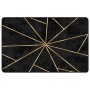 Alfombra lavable antideslizante negro y dorado 190x300 cm de , Alfombras - Ref: Foro24-136619, Precio: 105,38 €, Descuento: %