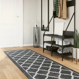 Alfombra lavable antideslizante negro y blanco 80x300 cm de , Alfombras - Ref: Foro24-136604, Precio: 38,95 €, Descuento: %