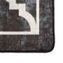 Alfombra lavable antideslizante negro y blanco 80x300 cm de , Alfombras - Ref: Foro24-136604, Precio: 39,69 €, Descuento: %