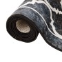 Alfombra lavable antideslizante negro y blanco 80x300 cm de , Alfombras - Ref: Foro24-136604, Precio: 39,69 €, Descuento: %