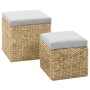 Conjunto de otomanas 2 piezas hierba marina gris de vidaXL, Otomanas - Ref: Foro24-246109, Precio: 96,36 €, Descuento: %
