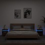 Mesitas de noche con luces LED 2 uds marrón roble 40x39x48,5cm de , Mesitas de noche - Ref: Foro24-836797, Precio: 126,23 €, ...