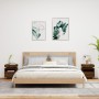 Mesitas de noche con luces LED 2 uds marrón roble 40x39x48,5cm de , Mesitas de noche - Ref: Foro24-836797, Precio: 126,23 €, ...