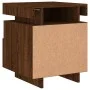Mesitas de noche con luces LED 2 uds marrón roble 40x39x48,5cm de , Mesitas de noche - Ref: Foro24-836797, Precio: 122,15 €, ...