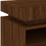Mesitas de noche con luces LED 2 uds marrón roble 40x39x48,5cm de , Mesitas de noche - Ref: Foro24-836797, Precio: 126,23 €, ...