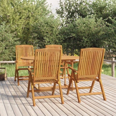 Juego de comedor para jardín 5 piezas madera maciza de teca de , Conjuntos de jardín - Ref: Foro24-3154915, Precio: 800,20 €,...
