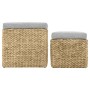 Conjunto de otomanas 2 piezas hierba marina gris de vidaXL, Otomanas - Ref: Foro24-246109, Precio: 96,36 €, Descuento: %