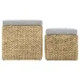 Conjunto de otomanas 2 piezas hierba marina gris de vidaXL, Otomanas - Ref: Foro24-246109, Precio: 95,43 €, Descuento: %