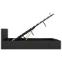 Cama canapé hidráulica LED tela gris oscuro 160x200 cm de , Camas y somieres - Ref: Foro24-285574, Precio: 329,59 €, Descuent...