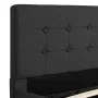 Cama canapé hidráulica LED tela gris oscuro 160x200 cm de , Camas y somieres - Ref: Foro24-285574, Precio: 364,72 €, Descuent...