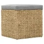 Conjunto de otomanas 2 piezas hierba marina gris de vidaXL, Otomanas - Ref: Foro24-246109, Precio: 95,43 €, Descuento: %