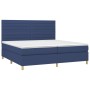 Cama box spring colchón y luces LED tela azul 200x200 cm de , Camas y somieres - Ref: Foro24-3135547, Precio: 661,17 €, Descu...