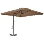 Sombrilla de jardín con palo de acero 250x250 cm gris topo de vidaXL, Sombrillas - Ref: Foro24-44884, Precio: 115,66 €, Descu...