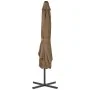 Sombrilla de jardín con palo de acero 250x250 cm gris topo de vidaXL, Sombrillas - Ref: Foro24-44884, Precio: 115,66 €, Descu...