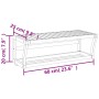 Toallero con estante bambú 60x25x20 cm de , Toalleros - Ref: Foro24-373368, Precio: 35,94 €, Descuento: %