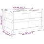 Jardinera madera maciza Douglas 90x50x50 cm de , Maceteros y jardineras - Ref: Foro24-837465, Precio: 73,35 €, Descuento: %