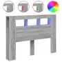Cabecero LED madera ingeniería gris Sonoma 140x18,5x103,5 cm de , Cabeceros y pies de cama - Ref: Foro24-837349, Precio: 83,0...