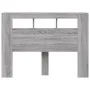 Sonoma gray engineered wood LED headboard 140x18.5x103.5 cm by , Headboards and footboards - Ref: Foro24-837349, Price: 83,07...