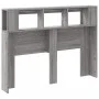 Sonoma gray engineered wood LED headboard 140x18.5x103.5 cm by , Headboards and footboards - Ref: Foro24-837349, Price: 83,07...
