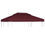 Toldo de cenador 2 niveles 310 g/m² 4x3 m burdeos de vidaXL, Cubiertas para carpas y cenadores - Ref: Foro24-44761, Precio: 7...