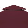 Toldo de cenador 2 niveles 310 g/m² 4x3 m burdeos de vidaXL, Cubiertas para carpas y cenadores - Ref: Foro24-44761, Precio: 7...