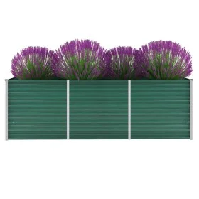 Gartenbeet aus grünem feuerverzinktem Stahl 240x80x77 cm von vidaXL, Töpfe und Pflanzgefäße - Ref: Foro24-44841, Preis: 89,59...