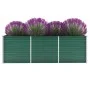 Arriate de jardín de acero galvanizado verde 240x80x77 cm by vidaXL, Pots and planters - Ref: Foro24-44841, Price: 89,59 €, D...