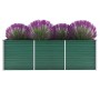 Arriate de jardín de acero galvanizado verde 240x80x77 cm de vidaXL, Maceteros y jardineras - Ref: Foro24-44841, Precio: 98,6...