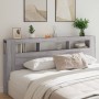Cabecero LED madera ingeniería gris Sonoma 220x18,5x103,5 cm de , Cabeceros y pies de cama - Ref: Foro24-837377, Precio: 110,...