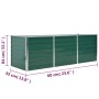 Arriate de jardín de acero galvanizado verde 240x80x77 cm de vidaXL, Maceteros y jardineras - Ref: Foro24-44841, Precio: 98,6...