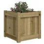 Jardinera madera maciza de pino impregnada 40x40x40 cm de , Maceteros y jardineras - Ref: Foro24-837412, Precio: 45,82 €, Des...