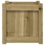 Jardinera madera maciza de pino impregnada 40x40x40 cm de , Maceteros y jardineras - Ref: Foro24-837412, Precio: 46,95 €, Des...