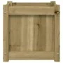 Jardinera madera maciza de pino impregnada 40x40x40 cm de , Maceteros y jardineras - Ref: Foro24-837412, Precio: 45,82 €, Des...