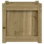 Jardinera madera maciza de pino impregnada 40x40x40 cm de , Maceteros y jardineras - Ref: Foro24-837412, Precio: 45,82 €, Des...