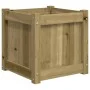 Jardinera madera maciza de pino impregnada 40x40x40 cm de , Maceteros y jardineras - Ref: Foro24-837412, Precio: 45,82 €, Des...