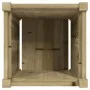 Jardinera madera maciza de pino impregnada 40x40x40 cm de , Maceteros y jardineras - Ref: Foro24-837412, Precio: 45,82 €, Des...