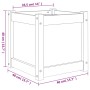 Jardinera madera maciza de abeto Douglas 40x40x40 cm de , Maceteros y jardineras - Ref: Foro24-837410, Precio: 37,38 €, Descu...